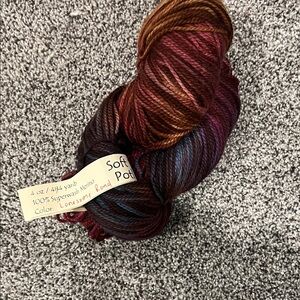 Hand-Dyed Merino Yarn in Deep Jewel Tones- 484 yards - Color Lonesome Road